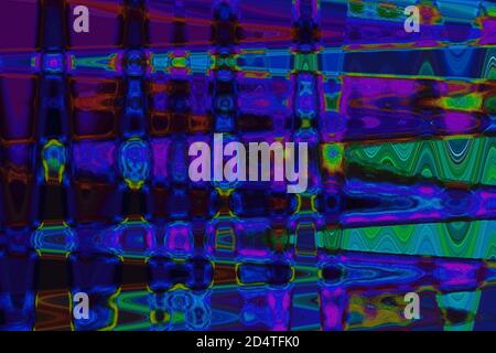 a colorful abstract waves digital painting background Stock Photo