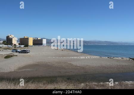 Sacaba beach, West of Málaga, Andalusia, Spain. Stock Photo