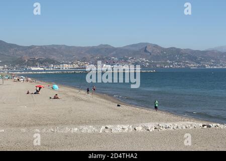 Sacaba beach. West of Málaga, Andalusia, Spain. Stock Photo