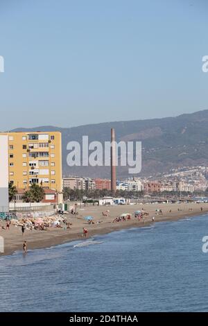 Sacaba beach. West of Málaga, Andalusia, Spain. Stock Photo