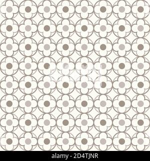 Tangled modern pattern, based on traditional oriental arabic geometric repeat patterns. Seamless vector background. Plain neutral natural colors - eas Stock Vector