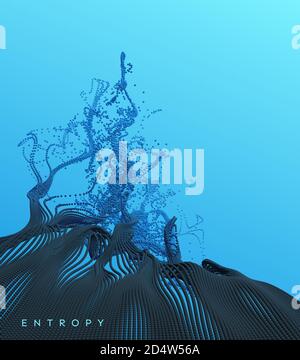 Water splash imitation. Abstract background. 3d vector illustration. Stock Vector