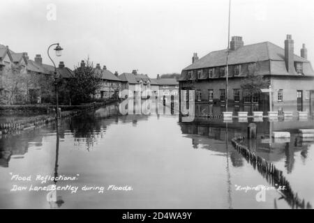 Bentley  Arksey Doncaster floods 1932 Stock Photo