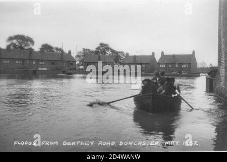 Bentley  Arksey Doncaster floods 1932 Stock Photo