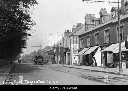 balby road doncaster traction engine Stock Photo Alamy