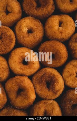Mini donut Macro close up, selective focus Stock Photo