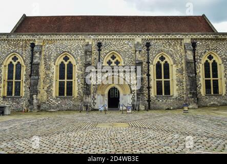 The Great Hall of Winchester Castle, a medieval building in Winchester, Hampshire, England Stock Photo