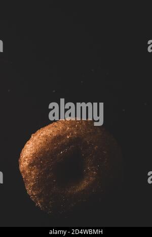 Mini donut Macro close up, selective focus Stock Photo