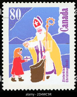 Postage Stamp - Christmas/Noel Canada Stock Photo