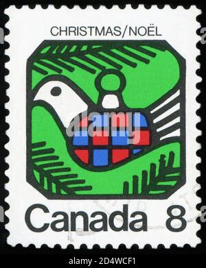 Postage stamp of Canada - Christmas/Noel Stock Photo