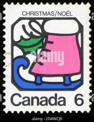 Postage stamp of Canada - Christmas/Noel Stock Photo