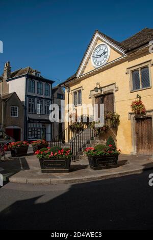 Tetbury, Gloucestershire, England, UK.  The Grade 1 historic Market House in Tetbury town centre, Gloucestershire, England, UK Stock Photo