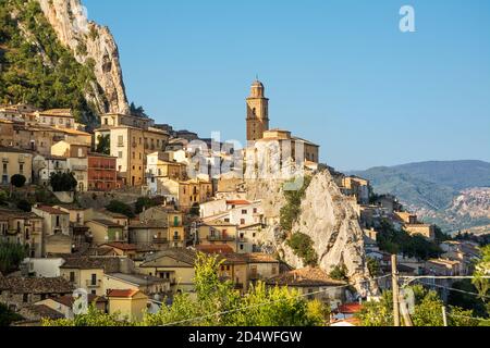 View of the characteristic village of Villa Santa Maria in the province of Chieti (Italy) Stock Photo