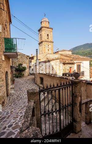 Alley in Villa Santa Maria in Chieti Province (Italy) Stock Photo