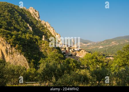 View of the characteristic village of Villa Santa Maria in the province of Chieti (Italy) Stock Photo