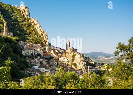 View of the characteristic village of Villa Santa Maria in the province of Chieti (Italy) Stock Photo