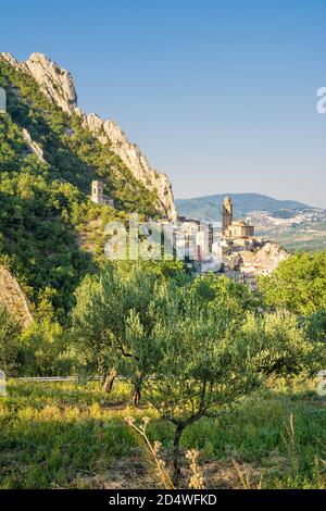 View of the characteristic village of Villa Santa Maria in the province of Chieti (Italy) Stock Photo