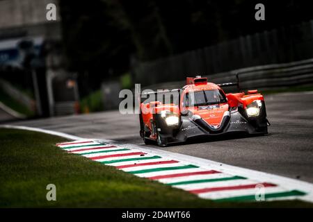 Monza, Italy. 11th October, 2020. 28 Lafargue Paul (fra), Chatin Paul-Loup (fra), Bradley Richard (gbr), Idec Sport, Oreca 07 Gibson, action during the 2020 4 Hours of Monza, 4th round of the 2020 European Le Mans Series, from October 9 to 11, 2020 on the Autodromo Nazionale di Monza, Italy - Photo Thomas Fenetre / DPPI Credit: LM/DPPI/Thomas Fenetre/Alamy Live News Stock Photo