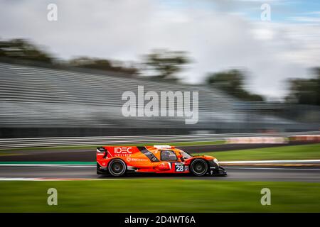 Monza, Italy. 11th October, 2020. 28 Lafargue Paul (fra), Chatin Paul-Loup (fra), Bradley Richard (gbr), Idec Sport, Oreca 07 Gibson, action during the 2020 4 Hours of Monza, 4th round of the 2020 European Le Mans Series, from October 9 to 11, 2020 on the Autodromo Nazionale di Monza, Italy - Photo Thomas Fenetre / DPPI Credit: LM/DPPI/Thomas Fenetre/Alamy Live News Stock Photo