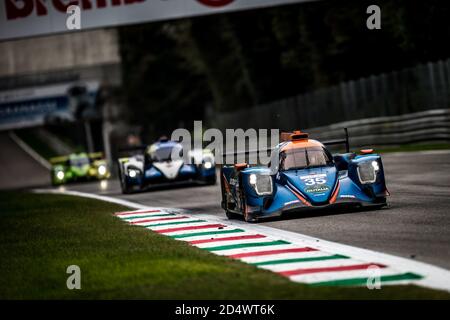 Monza, Italy. 11th October, 2020. 35 Dracone Francesco (ita), Campana Sergio (ita), BHK Motorsport, Oreca 07 Gibson, action during the 2020 4 Hours of Monza, 4th round of the 2020 European Le Mans Series, from October 9 to 11, 2020 on the Autodromo Nazionale di Monza, Italy - Photo Thomas Fenetre / DPPI Credit: LM/DPPI/Thomas Fenetre/Alamy Live News Stock Photo