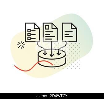 Data Analytics - Data Collection - Icon as EPS 10 File Stock Vector