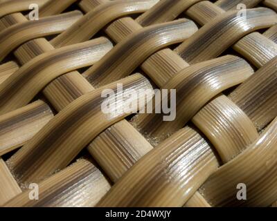 Closed up wooden wicker texture background Stock Photo