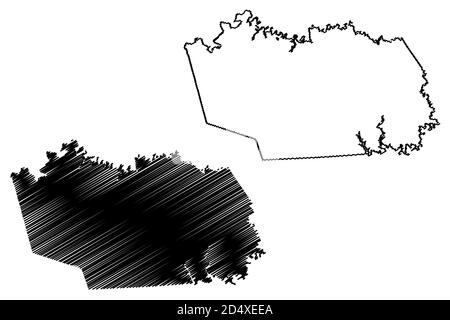 Grayson County (Kentucky) outline map set Stock Vector Image & Art - Alamy