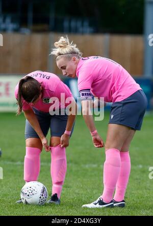 Horley, UK. 11th October, 2020. Ellie Russell of Crawley Wasps Ladies ...