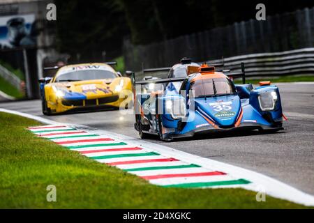 Monza, Italy. 11th October, 2020. 35 Dracone Francesco (ita), Campana Sergio (ita), BHK Motorsport, Oreca 07 Gibson, action during the 2020 4 Hours of Monza, 4th round of the 2020 European Le Mans Series, from October 9 to 11, 2020 on the Autodromo Nazionale di Monza, Italy - Photo Germain Hazard / DPPI Credit: LM/DPPI/Germain Hazard/Alamy Live News Stock Photo