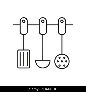 Kitchen tools icon element of kitchen icon for mobile concept and web apps. Thin line kitchen tools icon can be used for web and mobile. Premium icon Stock Vector