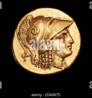 Rare Ancient Greek Coin, Gold Stater, Macedonia, Alexander the Great 336 BC Stock Photo