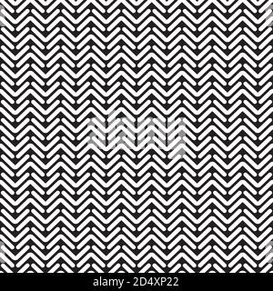 Seamless abstract geometric rounded herringbone chevron background. Stock Vector