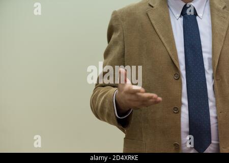 Selective focus on  teacher  while teaching and explaining lessons to students in classroom. Computer lab class, technology and aducation concept. Stock Photo