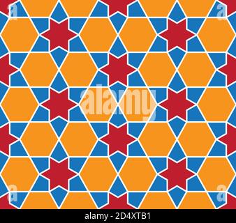 Islamic style seamless pattern. Textile print vector illustration. Stock Vector