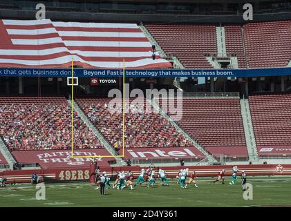 Santa Clara, United States. 11th Oct, 2020. Miami Dolphins