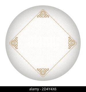 The Chinese White Jade Decorative Background Template Stock Vector