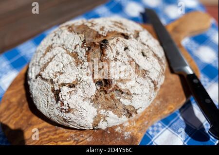 Fresh baked sourdough bread Stock Photo