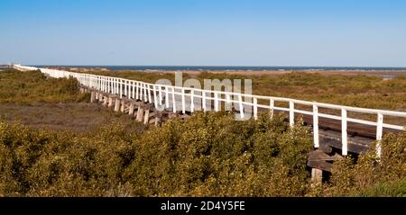 One Mile Jetty,  Carnarvon,  Western Australia. Stock Photo