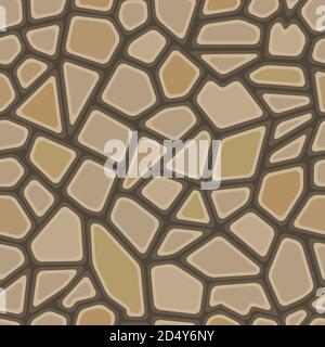 Seamless texture of stonewall Stock Vector