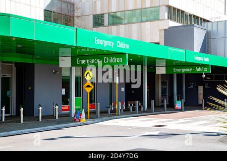 Perth, Australia - September 5th 2020: Emergency department at Fiona Stanley Hospital at Murdoch Stock Photo