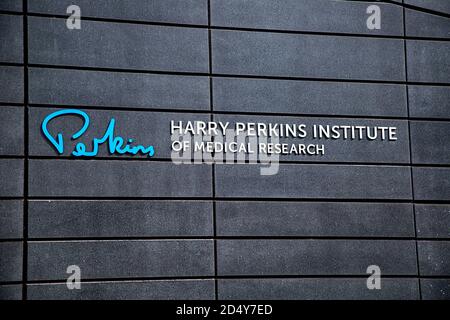 Perth, Australia - September 5th 2020: Harry Perkins Institute of Medical Research at the Fiona Stanley Hospital precinct in Murdoch Stock Photo