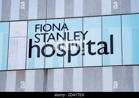 Perth, Australia - September 5th 2020: Fiona Stanley Hospital sign on wall Stock Photo