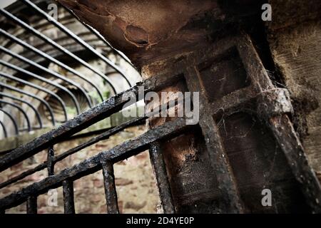 Old iron gates in Greyfriars Kirkyard, Edinburgh, Scotland. Stock Photo