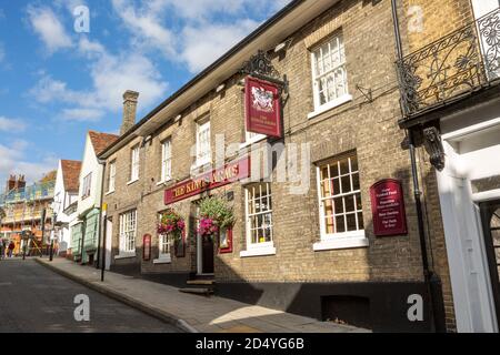 The Kings Arms public house, Saffron Walden, Essex, England, UK Stock Photo