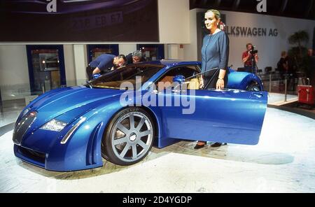 Bugatti 18/3 Chiron Concept car at the 1999 Frankfurt Motor show Stock Photo