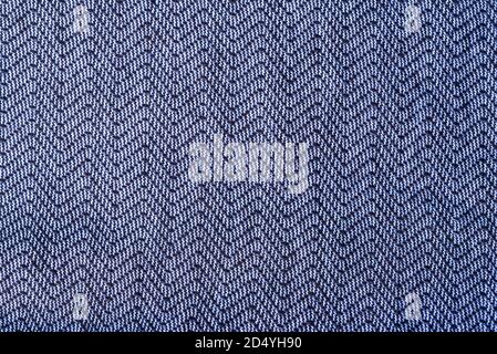 Qualitative blue fabric texture. Abstract background. Close up. Blue cotton fabric on the background. Stock Photo