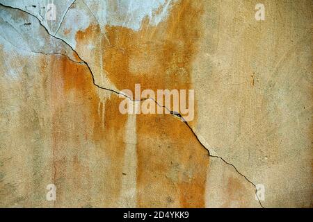 abstract wall with crack Stock Photo