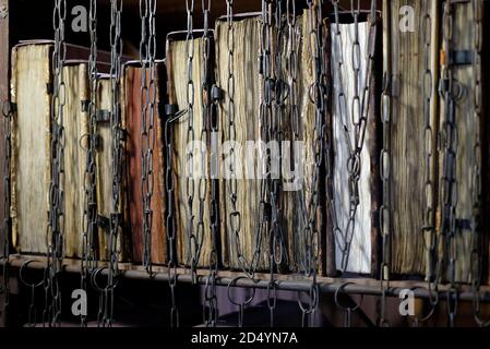 hereford cathedral chained library, herefordshire, england Stock Photo