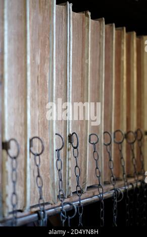 hereford cathedral chained library, herefordshire, england Stock Photo