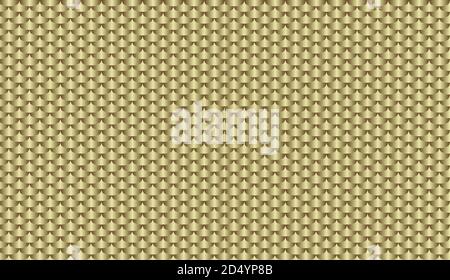 Seamless squama of yellow gold colors texture. Metal golden abstract scale pattern. Roof tiles background for virtual background for online conference Stock Vector